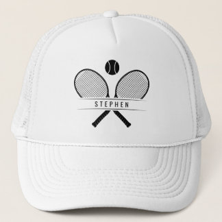 Casquette Raquettes de tennis & Nom Joueur de Tennis