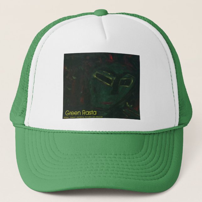 Casquette rasta vert (Devant)