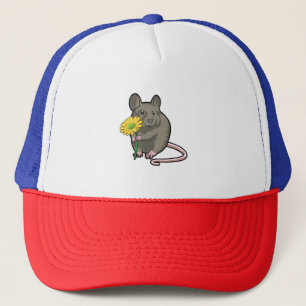 Casquette Rat avec fleurs jaunes