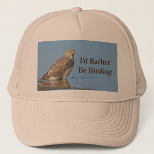 Casquette Rather Be Birding Hobby Wild Raptor Bird Hawk