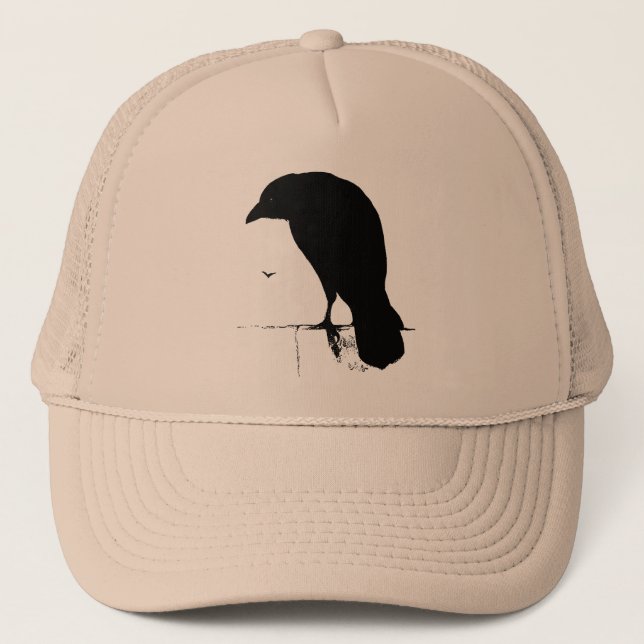 Casquette Raven vintage - Goth customisé rappelle Ravens (Devant)