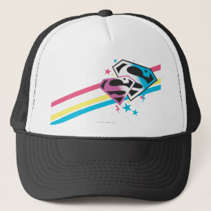 Casquette Rayures d'arc-en-ciel de Supergirl