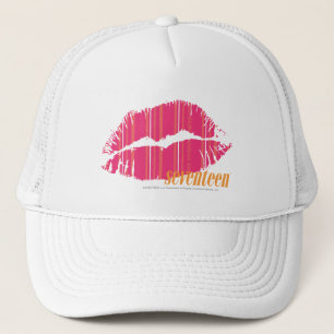 Casquette Rayures minces magenta
