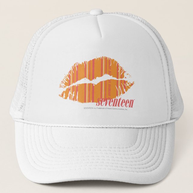 Casquette Rayures minces oranges (Devant)