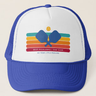 Casquette Rayures Rétro Cool Texte Personnalisé Joueur de Pi