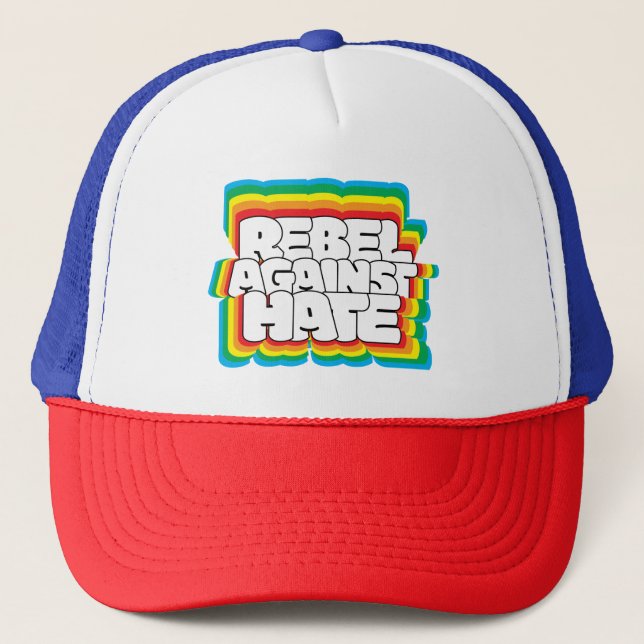 CASQUETTE REBEL CONTRE LA HAINE (Devant)