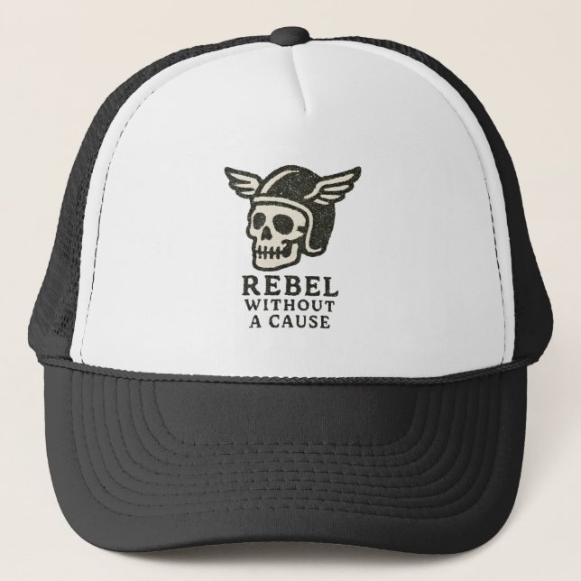 Casquette Rebel sans crâne de cause (Devant)