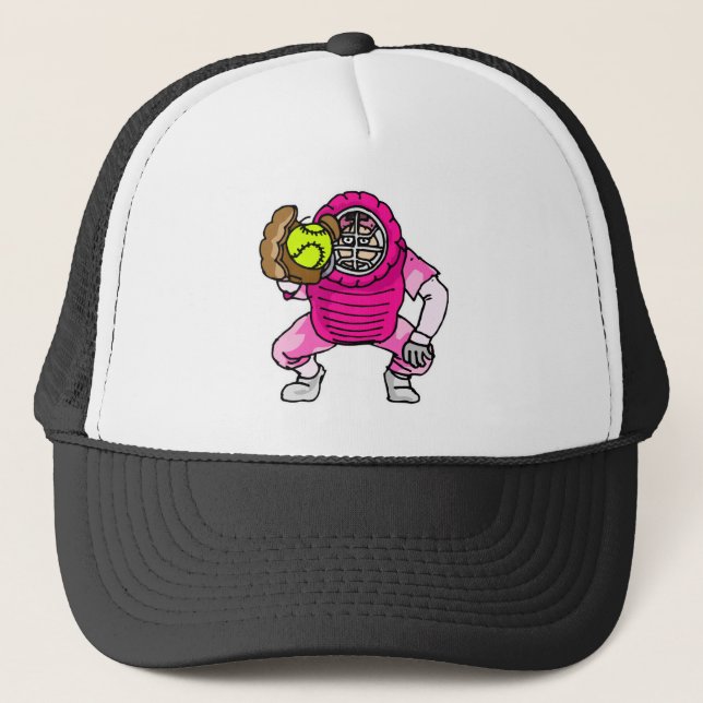 Casquette Receveur rose (Devant)