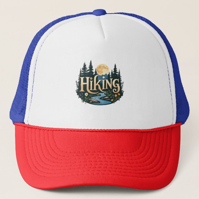 Casquette Recherche Aventure Vacances camping Randonnée Amou (Devant)