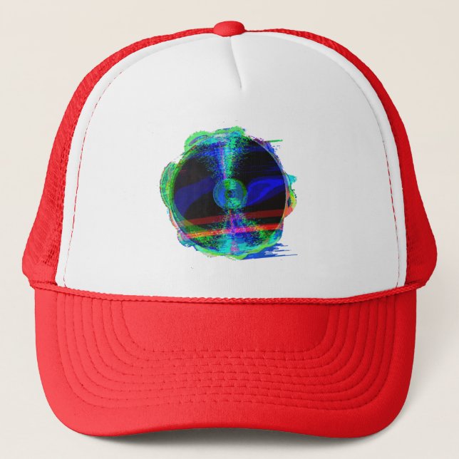 Casquette record de Glitched (Devant)