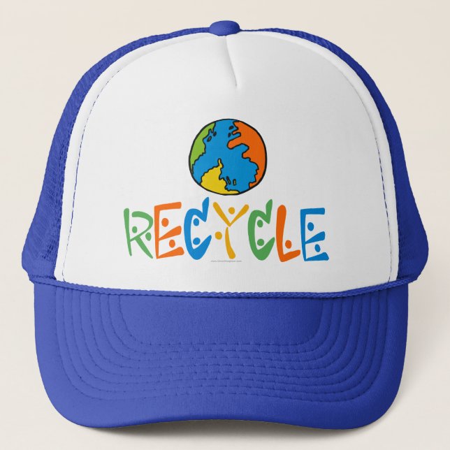 Casquette Recyclage coloré (Devant)