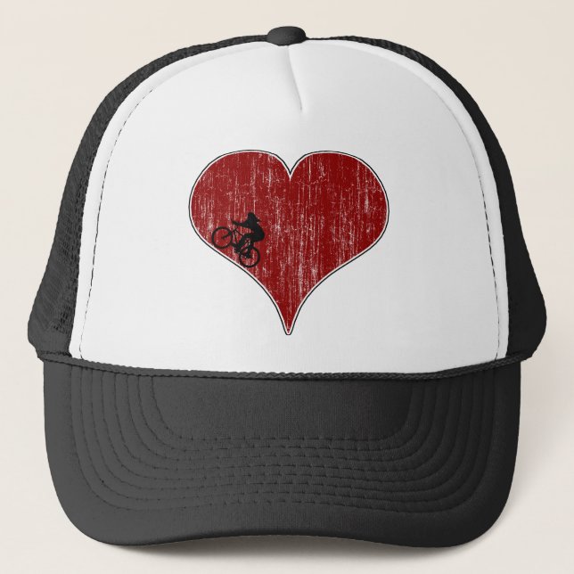 Casquette Recyclage faisant du vélo d'amour (Devant)