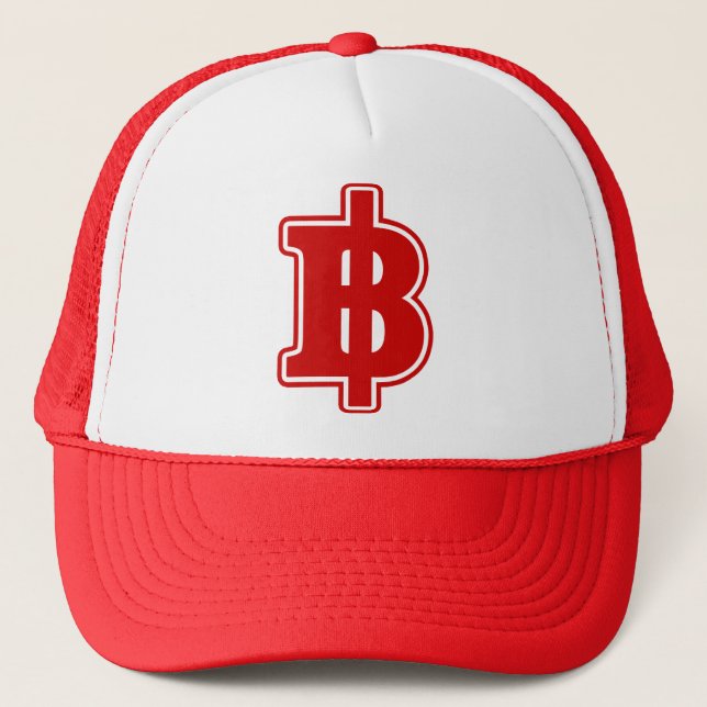 Casquette RED BAHT SIGNER ฿ Thai Money Devise ฿ (Devant)