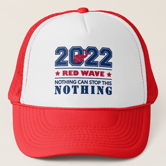 Casquette Red Elephant RED WAVE 2022 Elections USA (Devant)