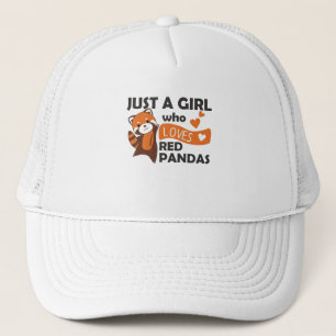 Casquette Red Pandas Girl Love Red Panda Kawaii Cute Animaux