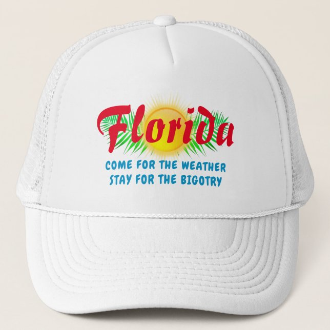 Casquette Red State Florida Bigotry (Devant)