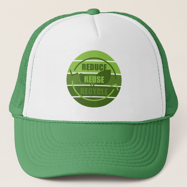 Casquette Réduire la réutilisation du recyclage (Devant)