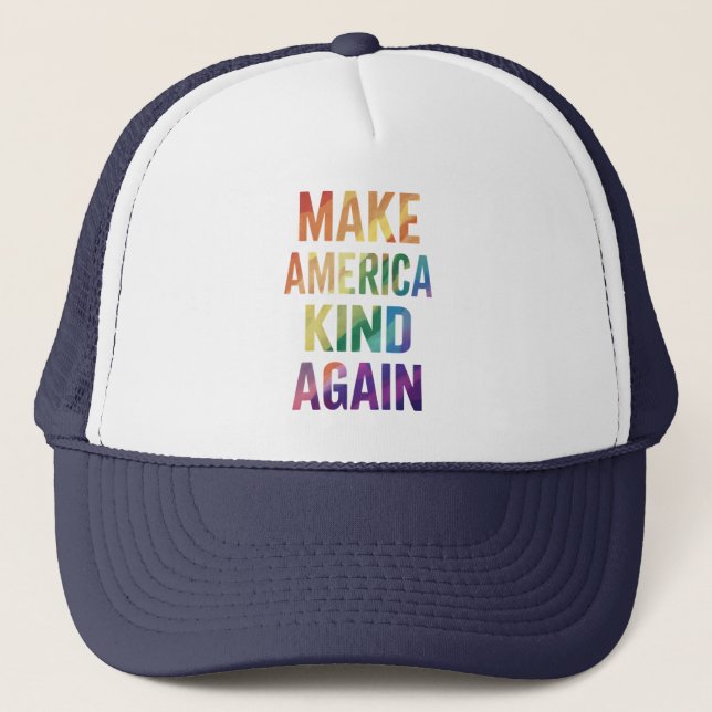 Casquette Refaisons de l'Amérique un monde bienveillant Arc- (Devant)