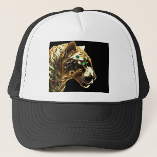 Casquette Regal Grace : Le Jaguar d'or orné d'émeraudes