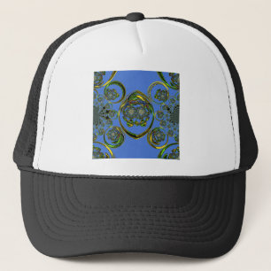 Casquette Regardez mes courbes bleues