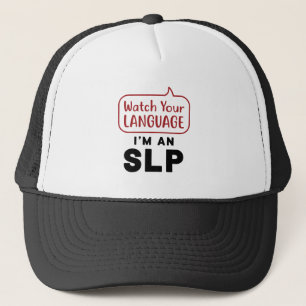 Casquette Regardez votre langue Je suis un SLP