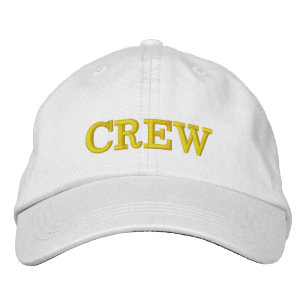 Casquette réglable de base blanche CREW brodée