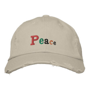 Casquette réglable "Paix" brodée