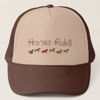 Casquette Règle de chevaux ! ! !