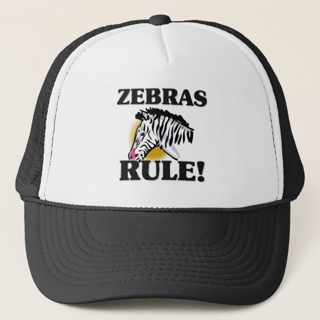 Casquette Règle de ZÈBRES ! (Devant)