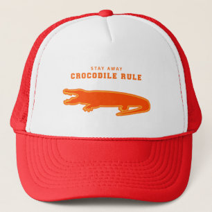 Casquette Règle du crocodile (orange)