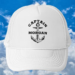 Casquette Régler la voile avec le style personnalisé - Capit<br><div class="desc">Entrez dans la barre de votre vie avec notre Chapeau de Capitaine Trucker, avec un design captivant d'ancre et votre nom personnalisé emblazé dans une police élégante. Symbolisant force et stabilité, l'ancre nautique inspire votre voyage vers vos aspirations. Que vous soyez en train de dessiner de nouvelles eaux ou de...</div>