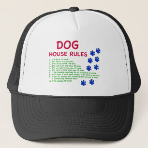 Casquette Règles de la maison pour chiens - règles à suivre