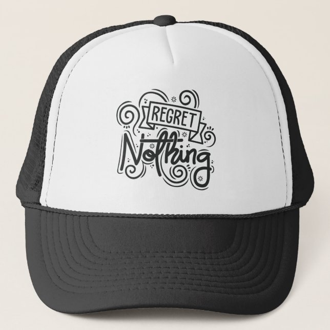 Casquette Regret Nothing Citation (Devant)