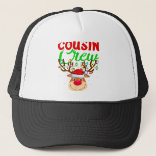 Casquette Reindeer Xmas Lights Cousin Crew Reindeer Christa