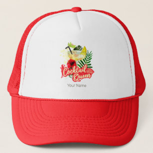 Casquette Reine de Cocktail Poule Vintage Enterrement de Vie