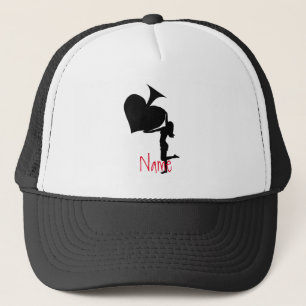 Casquette Reine des pique tenant de l'As noir Thunder_Cove