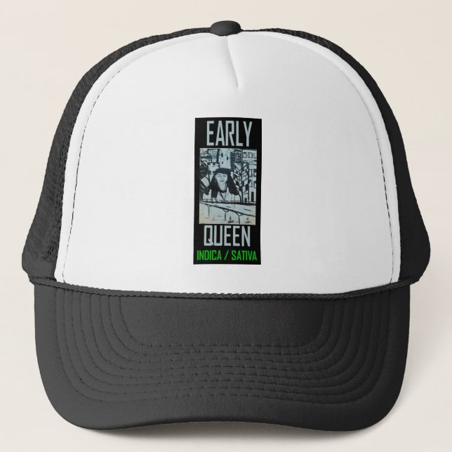 CASQUETTE REINE PRÉCOCE INDICA SATIVA (Devant)