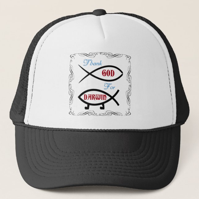 Casquette Remerciez Dieu de Darwin (Devant)