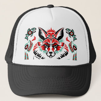 Casquette Renard amérindien de la côte nord du Pacifique