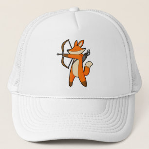 Casquette Renard comme Archer avec flèche et Bow