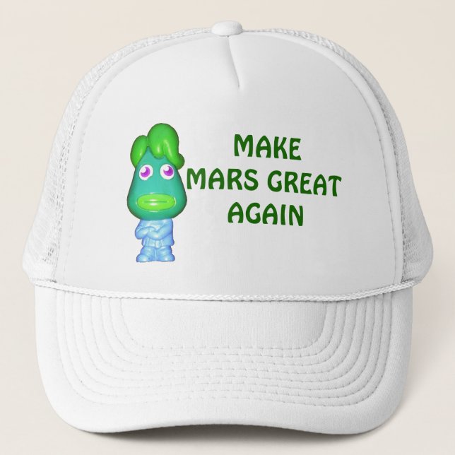 Casquette Rendre à Mars sa grandeur Alien Trump (Devant)