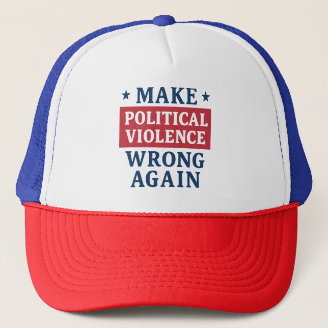 Casquette Rendre la violence politique incorrecte (Devant)