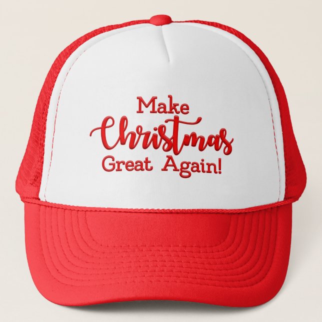 Casquette Rendre Noël à la grandeur Trump MAGA cadeau amusan (Devant)