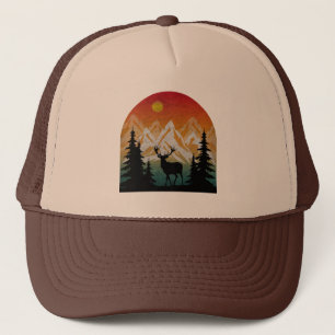 Casquette Renne de la nature vintage