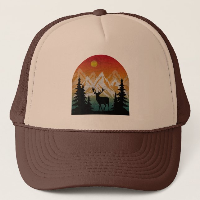 Casquette Renne de la nature vintage (Devant)