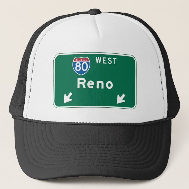 Casquette Reno, panneau routier de nanovolt (Devant)