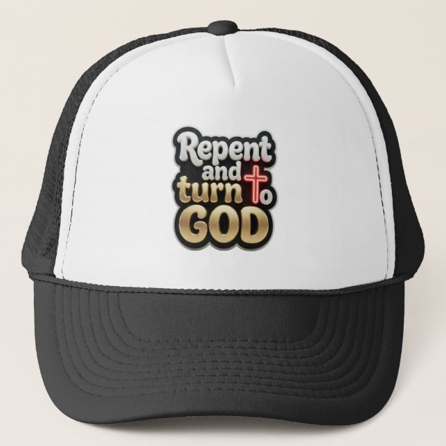 Casquette Repent and turn to GOD - Christian (Devant)