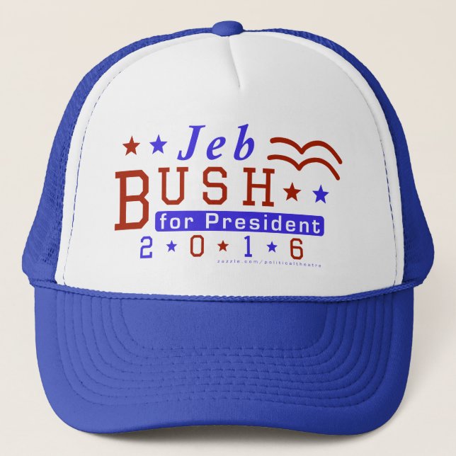 Casquette Républicain 2016 de président élection de Jeb Bush (Devant)