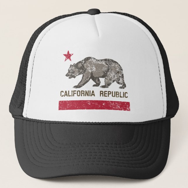 Casquette république de californie en détresse (Devant)