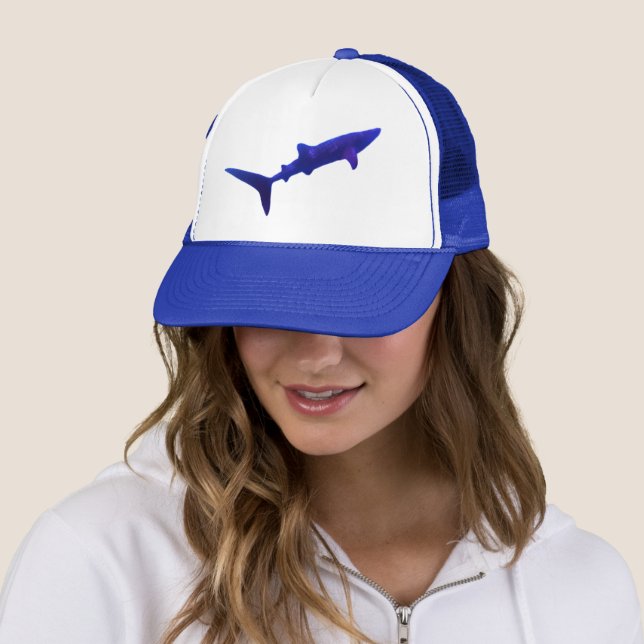 Casquette Requin de baleine bleue (En situation)